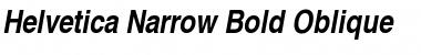 Helvetica Narrow Font