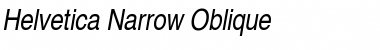 Helvetica Narrow Oblique