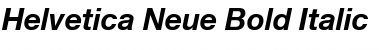 Helvetica Neue Bold Italic