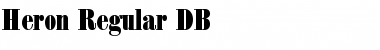 Heron DB Regular Font