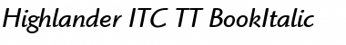Highlander ITC TT Font