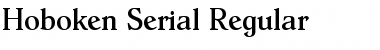 Hoboken-Serial Regular Font