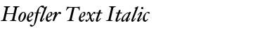 Hoefler Text Italic Font