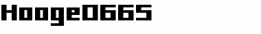 Download hooge 06_65 Font