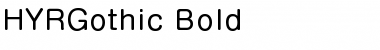 HYRGothic-Bold Regular Font