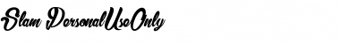 Download Slam_PersonalUseOnly Font