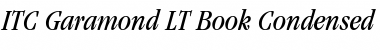 Garamond LT BookCondensed Italic