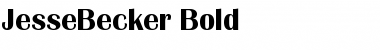 JesseBecker Bold Font