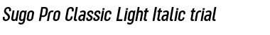 Sugo Pro Classic Trial Light Italic