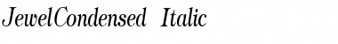JewelCondensed Italic