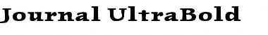 Journal-UltraBold Font