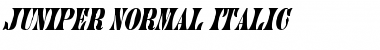 Juniper-Normal Italic Font