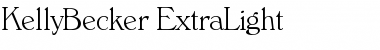 Download KellyBecker-ExtraLight Font