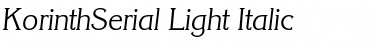 Download KorinthSerial-Light Font