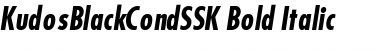 KudosBlackCondSSK Bold Italic