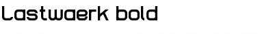 Download Lastwaerk bold Font