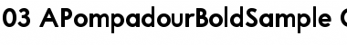 Download A Pompadour Bold Sample Font
