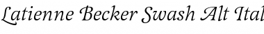 Latienne Becker Swash Alt Font