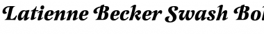 Latienne Becker Swash Bold Italic