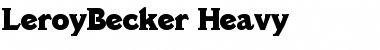 Download LeroyBecker-Heavy Font
