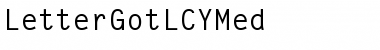 Download LetterGotLCYMed Font