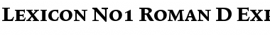 Lexicon No1 Roman D Exp Font