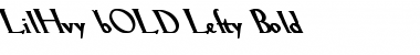 Download LilHvy bOLD Lefty Font