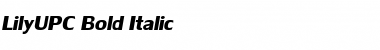 LilyUPC Bold Italic