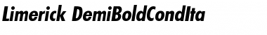 Download Limerick-DemiBoldCondIta Font