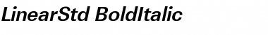 LinearStd BoldItalic Font