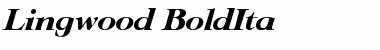Download Lingwood-BoldIta Font