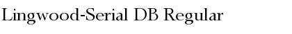 Download Lingwood-Serial DB Font