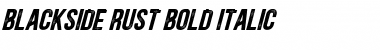 Download Blackside Rust Bold Font