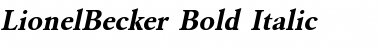 LionelBecker Bold Italic