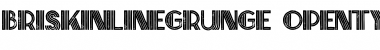 Download Brisk Inline Grunge Font