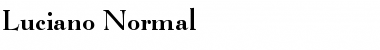 Luciano Normal Font
