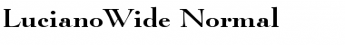 LucianoWide Normal Font