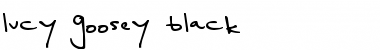 Download lucy goosey black Font