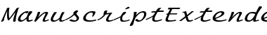 ManuscriptExtended Italic Font
