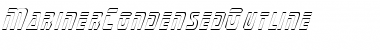 MarinerCondensedOutline Regular Font
