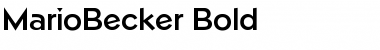 MarioBecker Bold Font