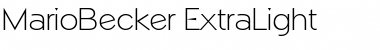 Download MarioBecker-ExtraLight Font