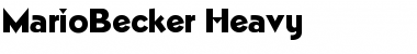 MarioBecker-Heavy Regular Font