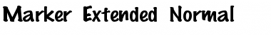 MarkerExtended Font