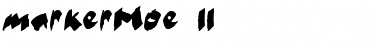 markerMoe II Regular Font