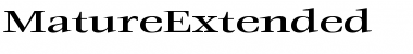 MatureExtended Regular Font