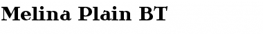Melina Plain BT Regular Font