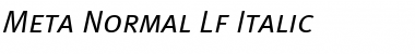 Meta Normal Italic