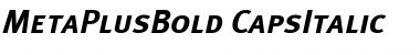 MetaPlusBold CapsItalic Font