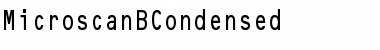 MicroscanBCondensed Regular Font